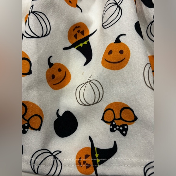 Halloween Denim Pumpkin Dress Girls Size 110 or 4 - Picture 3 of 7